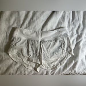 White lululemon shorts